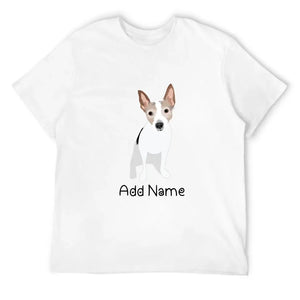 Personalized Rat Terrier Dad Cotton T Shirt-Apparel-Apparel, Dog Dad Gifts, Personalized, Rat Terrier, Shirt, T Shirt-Men's Cotton T Shirt-White-Medium-10