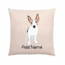 Load image into Gallery viewer, Personalized Rat Terrier Linen Pillowcase-Home Decor-Dog Dad Gifts, Dog Mom Gifts, Home Decor, Personalized, Pillows, Rat Terrier-Linen Pillow Case-Cotton-Linen-12&quot;x12&quot;-2