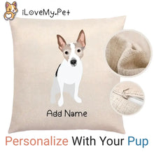 Load image into Gallery viewer, Personalized Rat Terrier Linen Pillowcase-Linen Pillow Case-Cotton-Linen-16"x16"