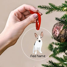 Load image into Gallery viewer, Personalized Rat Terrier Love Christmas Tree Ornaments-Christmas Ornament-Christmas, Personalized, Rat Terrier-Christmas Tree Ornaments-Transparent-3.5&quot; or 8.9 cm-2