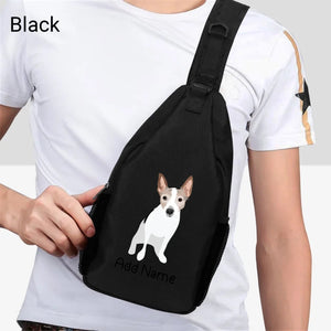 Personalized Rat Terrier Love Unisex Sling Bag Backpack-Accessories-Rat Terrier-Unisex Sling Bag Backpack-Black-One Size-2