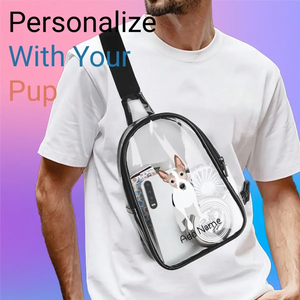 Rat Terrier transparent-sling-bag-single