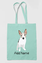 Load image into Gallery viewer, Personalized Rat Terrier Love Zippered Tote Bag-Accessories-Accessories, Bags, Dog Mom Gifts, Personalized, Rat Terrier-Zippered Tote Bag-Lime Green-Classic-12