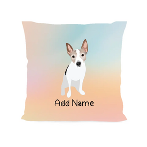 Personalized Rat Terrier Soft Plush Pillowcase-Home Decor-Dog Dad Gifts, Dog Mom Gifts, Home Decor, Personalized, Pillows, Rat Terrier-Soft Plush Pillowcase-As Selected-12"x12"-2