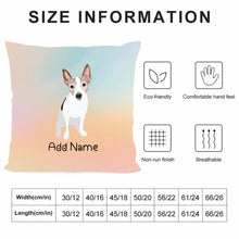 Load image into Gallery viewer, Personalized Rat Terrier Soft Plush Pillowcase-Home Decor-Dog Dad Gifts, Dog Mom Gifts, Home Decor, Personalized, Pillows, Rat Terrier-4