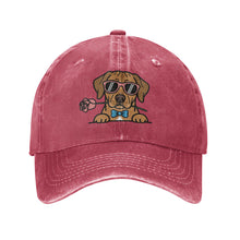 Load image into Gallery viewer, Personalized Rhodesian Ridgeback Baseball Cap - Romeo Rhodesian Ridgeback Design - Match Your Dog's Coat Color-Hats &amp; Caps-Accessories,Baseball Caps,Dog Mom Gifts-Wine Red-One Size-4