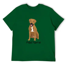 Load image into Gallery viewer, Personalized Rhodesian Ridgeback Dad Cotton T Shirt-Apparel-Apparel, Dog Dad Gifts, Personalized, Rhodesian Ridgeback, Shirt, T Shirt-Men&#39;s Cotton T Shirt-Green-Medium-16