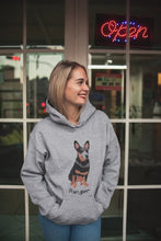 Load image into Gallery viewer, personalized-dog-mom-hoodie-for-women-gray