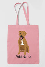 Load image into Gallery viewer, Personalized Rhodesian Ridgeback Love Zippered Tote Bag-Accessories-Accessories, Bags, Dog Mom Gifts, Personalized, Rhodesian Ridgeback-11