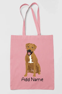 Personalized Rhodesian Ridgeback Love Zippered Tote Bag-Accessories-Accessories, Bags, Dog Mom Gifts, Personalized, Rhodesian Ridgeback-11