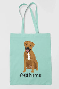 Personalized Rhodesian Ridgeback Love Zippered Tote Bag-Accessories-Accessories, Bags, Dog Mom Gifts, Personalized, Rhodesian Ridgeback-12