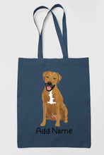 Load image into Gallery viewer, Personalized Rhodesian Ridgeback Love Zippered Tote Bag-Accessories-Accessories, Bags, Dog Mom Gifts, Personalized, Rhodesian Ridgeback-14