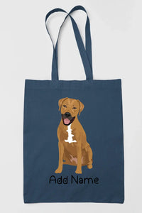 Personalized Rhodesian Ridgeback Love Zippered Tote Bag-Accessories-Accessories, Bags, Dog Mom Gifts, Personalized, Rhodesian Ridgeback-14