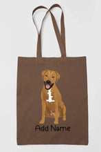 Load image into Gallery viewer, Personalized Rhodesian Ridgeback Love Zippered Tote Bag-Accessories-Accessories, Bags, Dog Mom Gifts, Personalized, Rhodesian Ridgeback-15