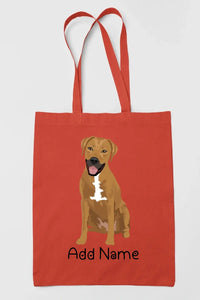 Personalized Rhodesian Ridgeback Love Zippered Tote Bag-Accessories-Accessories, Bags, Dog Mom Gifts, Personalized, Rhodesian Ridgeback-16