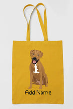 Load image into Gallery viewer, Personalized Rhodesian Ridgeback Love Zippered Tote Bag-Accessories-Accessories, Bags, Dog Mom Gifts, Personalized, Rhodesian Ridgeback-17