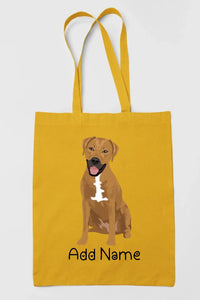 Personalized Rhodesian Ridgeback Love Zippered Tote Bag-Accessories-Accessories, Bags, Dog Mom Gifts, Personalized, Rhodesian Ridgeback-17