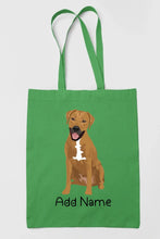 Load image into Gallery viewer, Personalized Rhodesian Ridgeback Love Zippered Tote Bag-Accessories-Accessories, Bags, Dog Mom Gifts, Personalized, Rhodesian Ridgeback-18