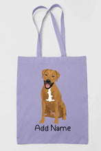 Load image into Gallery viewer, Personalized Rhodesian Ridgeback Love Zippered Tote Bag-Accessories-Accessories, Bags, Dog Mom Gifts, Personalized, Rhodesian Ridgeback-Zippered Tote Bag-Pastel Purple-Classic-22