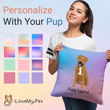 Load image into Gallery viewer, Personalized Rhodesian Ridgeback Soft Plush Pillowcase-Home Decor-Dog Dad Gifts, Dog Mom Gifts, Home Decor, Personalized, Pillows, Rhodesian Ridgeback-1