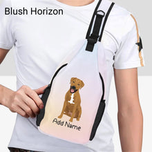 Load image into Gallery viewer, Personalized Rhodesian Ridgeback Unisex Sling Bag Backpack-Accessories-Rhodesian Ridgeback-Unisex Sling Bag Backpack-Blush Horizon-One Size-20