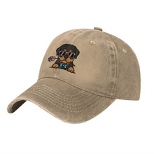 Load image into Gallery viewer, Personalized Rottweiler Baseball Cap - Romeo Rottweiler Design - Match Your Dog's Coat Color-Hats &amp; Caps-Accessories,Baseball Caps,Dog Mom Gifts-5