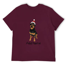 Load image into Gallery viewer, Personalized Rottweiler Dad Cotton T Shirt-Apparel-Apparel, Dog Dad Gifts, Personalized, Rottweiler, Shirt, T Shirt-Men&#39;s Cotton T Shirt-Maroon-Medium-15