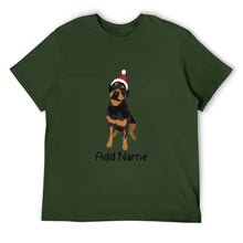 Load image into Gallery viewer, Personalized Rottweiler Dad Cotton T Shirt-Apparel-Apparel, Dog Dad Gifts, Personalized, Rottweiler, Shirt, T Shirt-Men&#39;s Cotton T Shirt-Army Green-Medium-17
