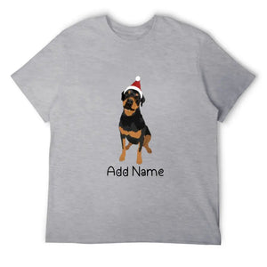 Personalized Rottweiler Dad Cotton T Shirt-Apparel-Apparel, Dog Dad Gifts, Personalized, Rottweiler, Shirt, T Shirt-Men's Cotton T Shirt-Gray-Medium-19