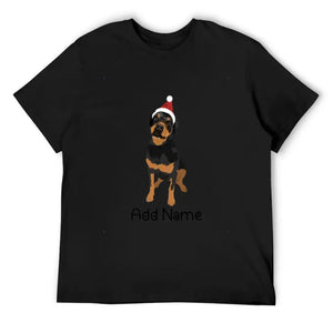 Personalized Rottweiler Dad Cotton T Shirt-Apparel-Apparel, Dog Dad Gifts, Personalized, Rottweiler, Shirt, T Shirt-Men's Cotton T Shirt-Black-Medium-9