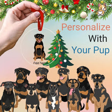 Load image into Gallery viewer, rottweilers christmas-tree-ornament-multi