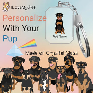 rottweilers crystal-keychain-multi