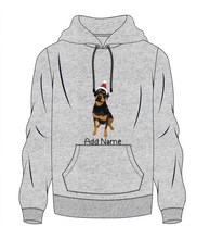 Load image into Gallery viewer, Personalized Rottweiler Love Men&#39;s Warm Hoodie Sweatshirt-Apparel-Apparel, Dog Dad Gifts, Hoodie, Personalized, Rottweiler, Sweatshirt-Men&#39;s Warm Hoodie Sweatshirt-Gray-S-10