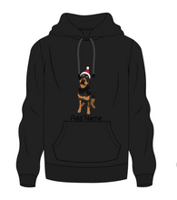 Load image into Gallery viewer, Personalized Rottweiler Love Men&#39;s Warm Hoodie Sweatshirt-Apparel-Apparel, Dog Dad Gifts, Hoodie, Personalized, Rottweiler, Sweatshirt-Men&#39;s Warm Hoodie Sweatshirt-Black-S-9