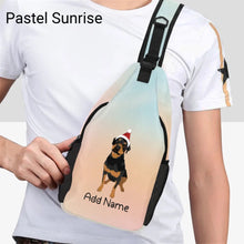 Load image into Gallery viewer, Personalized Rottweiler Love Unisex Sling Bag Backpack-Accessories-Rottweiler-Unisex Sling Bag Backpack-Pastel Sunrise-One Size-21