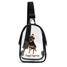 Load image into Gallery viewer, Personalized Rottweiler Love Unisex Transparent Sling Bag-Accessories-Rottweiler-Unisex Transparent Sling Bag-Transparent-One Size-2