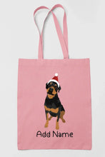 Load image into Gallery viewer, Personalized Rottweiler Love Zippered Tote Bag-Accessories-Accessories, Bags, Dog Mom Gifts, Personalized, Rottweiler-11