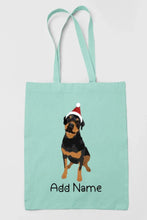Load image into Gallery viewer, Personalized Rottweiler Love Zippered Tote Bag-Accessories-Accessories, Bags, Dog Mom Gifts, Personalized, Rottweiler-12