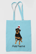 Load image into Gallery viewer, Personalized Rottweiler Love Zippered Tote Bag-Accessories-Accessories, Bags, Dog Mom Gifts, Personalized, Rottweiler-13
