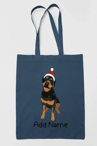 Personalized Rottweiler Love Zippered Tote Bag-Accessories-Accessories, Bags, Dog Mom Gifts, Personalized, Rottweiler-14