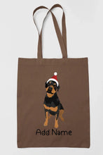 Load image into Gallery viewer, Personalized Rottweiler Love Zippered Tote Bag-Accessories-Accessories, Bags, Dog Mom Gifts, Personalized, Rottweiler-15