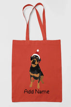 Load image into Gallery viewer, Personalized Rottweiler Love Zippered Tote Bag-Accessories-Accessories, Bags, Dog Mom Gifts, Personalized, Rottweiler-16