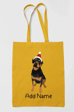 Load image into Gallery viewer, Personalized Rottweiler Love Zippered Tote Bag-Accessories-Accessories, Bags, Dog Mom Gifts, Personalized, Rottweiler-17