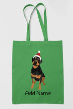 Load image into Gallery viewer, Personalized Rottweiler Love Zippered Tote Bag-Accessories-Accessories, Bags, Dog Mom Gifts, Personalized, Rottweiler-18