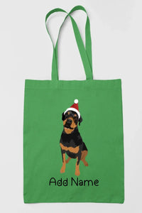 Personalized Rottweiler Love Zippered Tote Bag-Accessories-Accessories, Bags, Dog Mom Gifts, Personalized, Rottweiler-18