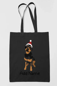 Personalized Rottweiler Love Zippered Tote Bag-Accessories-Accessories, Bags, Dog Mom Gifts, Personalized, Rottweiler-19