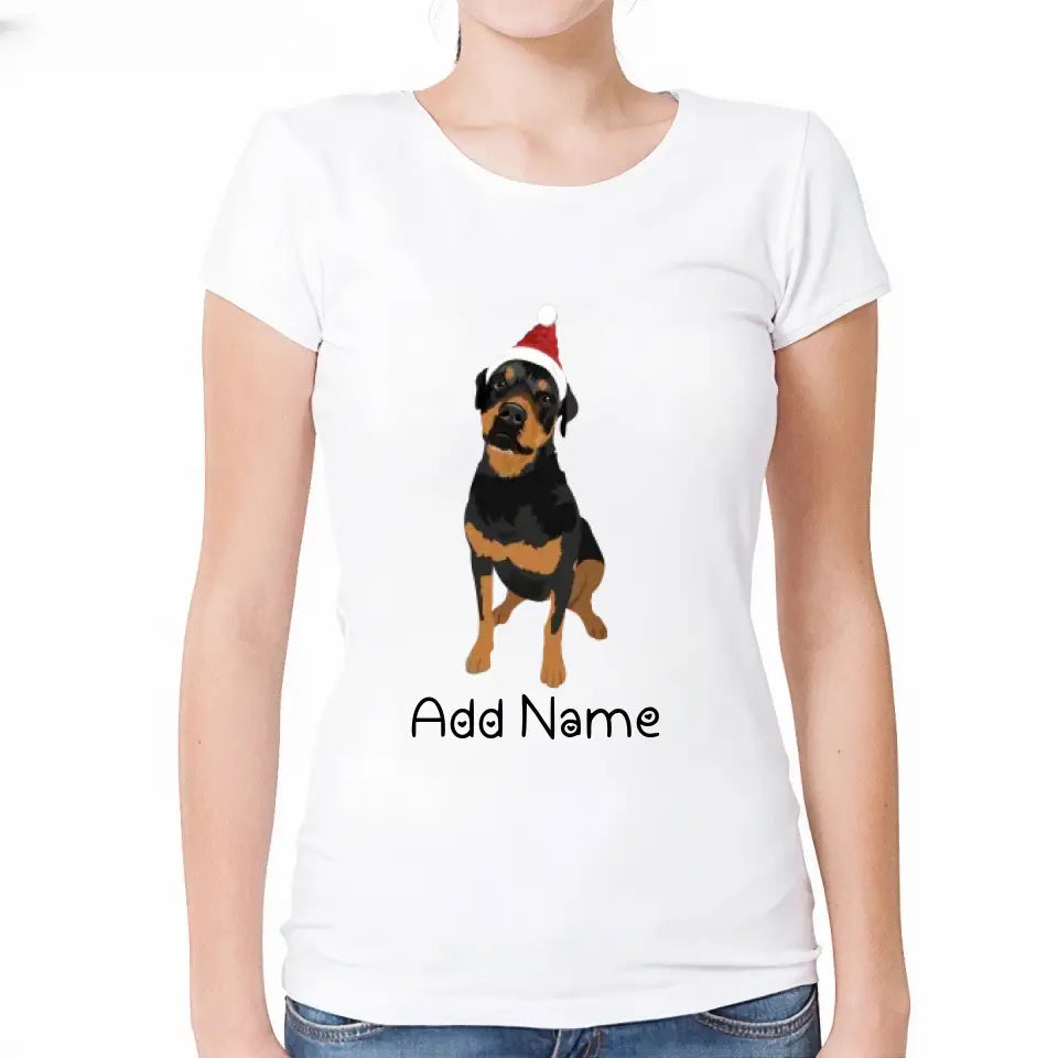 Personalized Rottweiler Mom T Shirt for Women-Customizer-Apparel, Dog Mom Gifts, Personalized, Rottweiler, Shirt, T Shirt-Modal T-Shirts-White-Small-2