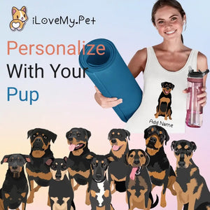 Personalized Rottweiler Mom Yoga Tank Top-Shirts & Tops-Apparel, Dog Mom Gifts, Rottweiler, Shirt, T Shirt-1