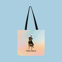 Load image into Gallery viewer, Personalized Rottweiler Small Tote Bag-Accessories-Accessories, Bags, Dog Mom Gifts, Personalized, Rottweiler-Small Tote Bag-Your Design-One Size-2