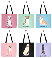 Personalized Rottweiler Small Tote Bag-Accessories-Accessories, Bags, Dog Mom Gifts, Personalized, Rottweiler-Small Tote Bag-Your Design-One Size-4